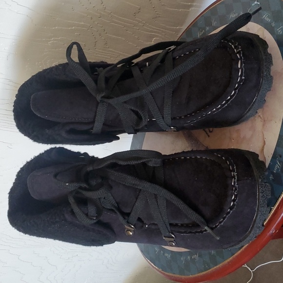 Union Bay Women's Shearling Lined Wedge Boots sz 8 - Picture 1 of 7